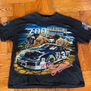 90’s Dale Earnhardt 700 Changing Horses All Over Print Racing T-Shirt